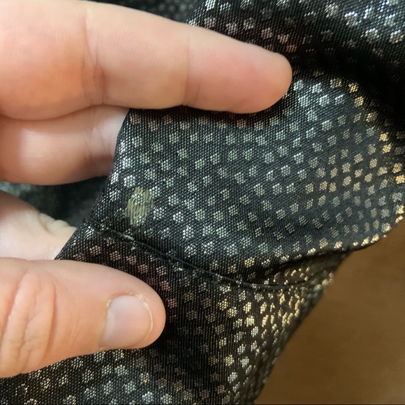 Express Black/Grey Metallic Print Aline Skirt size 4 - Picture 7 of 11